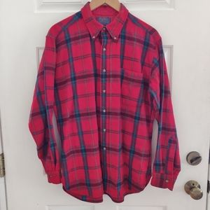 Vintage Pendleton Wool Flannel Shirt 70s Plaid
